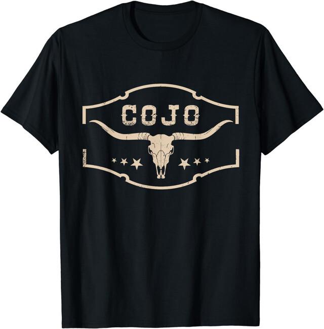 Distressed Cojo Cowhide Name Proud Vintage Retro Bull-Skull T-Shirt