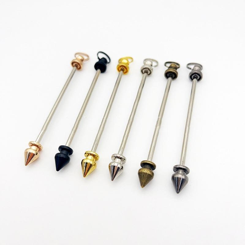 30 шт. Металлические стержни-шармы с пинами с ушком, Металлические подвески-стержни для нанизывания бусин, Универсальные аксессуары для бисероплетения для дизайнеров ювелирных изделий