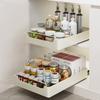 Convenient Kitchen Pots and Pans, Spices and Dishes, Pull-out Cabinet Organizer, Sink Shelves, Free Installation Track Pull-outs