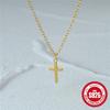 canner 925 пробы стерлингового серебра 1шт модный крест кулон ожерелье ювелирные изделия подарок для женщин повседневная одежда свадьба вечеринка помолвка день святого валентина