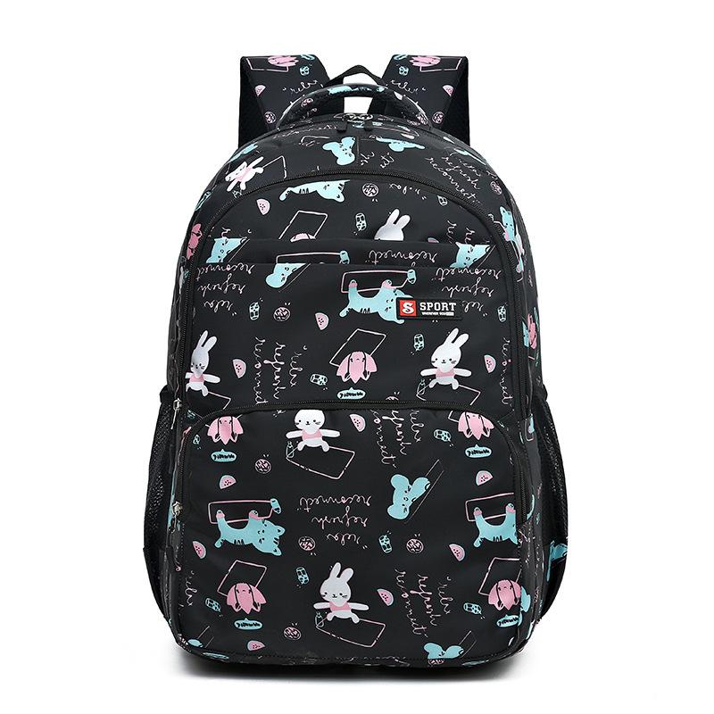 Sweet Cute Lightweight Casual Schoolbag Boy and Girl Backpack Waterproof and Wear-resistant Elementary School Schoolbag Suitable for School Students