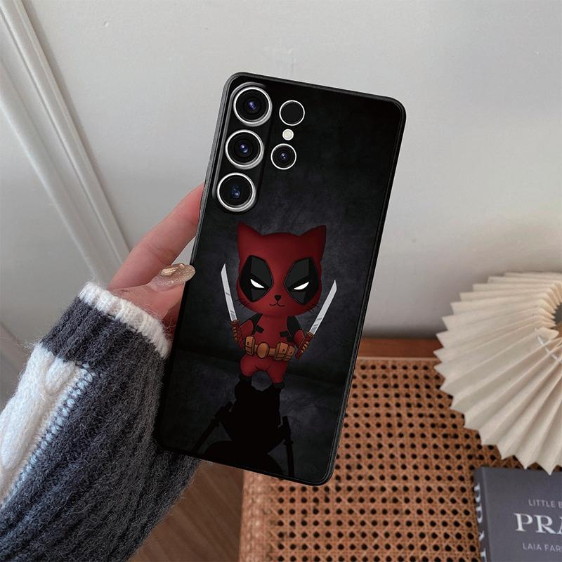 Крутой мультяшный чехол для iPhone Samsung A55 M34 S24 Xiaomi Redmi 13 Pro 14C Huawei Honor противоударный чехол для телефона черный матовый TPU антицарапающийся полный чехол