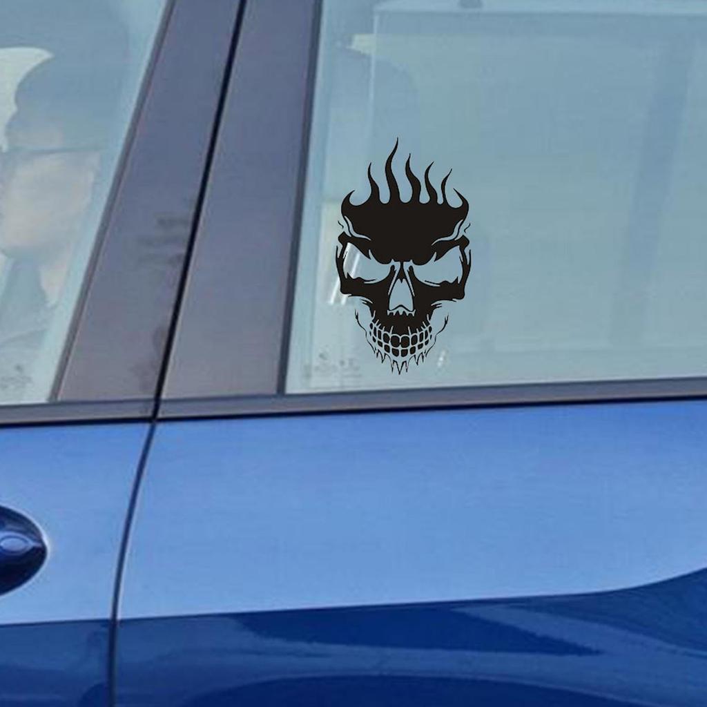 Skull Decal for Truck,Gothic Skull Sticker for Car,Waterproof Skull Design Reflective Sticker for Car