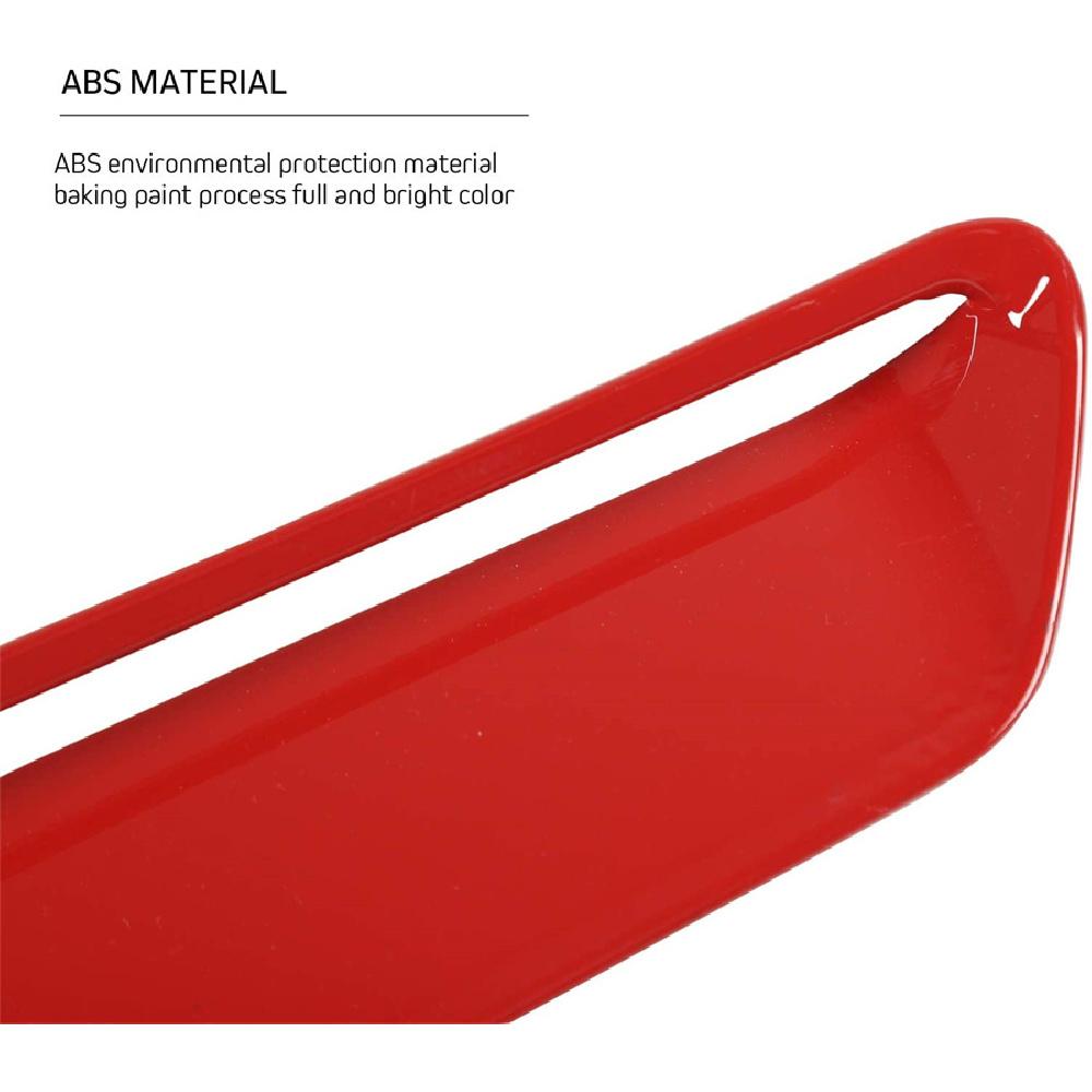 Hood Vents Outlets Vents Cover Trim Interior Decoration Accessories for Dodge Challenger 2015-UP Red 2PCS