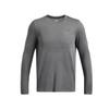 Rush Seamless Soft Knit Long Sleeve Quick Dry T-Shirt Men Tops Gray 1379282-025