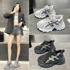 Платформенные кроссовки папа женские 2025 новая осень небольшая внутренняя высота увеличение женская обувь универсальная осень и зима повседневная спортивная обувь