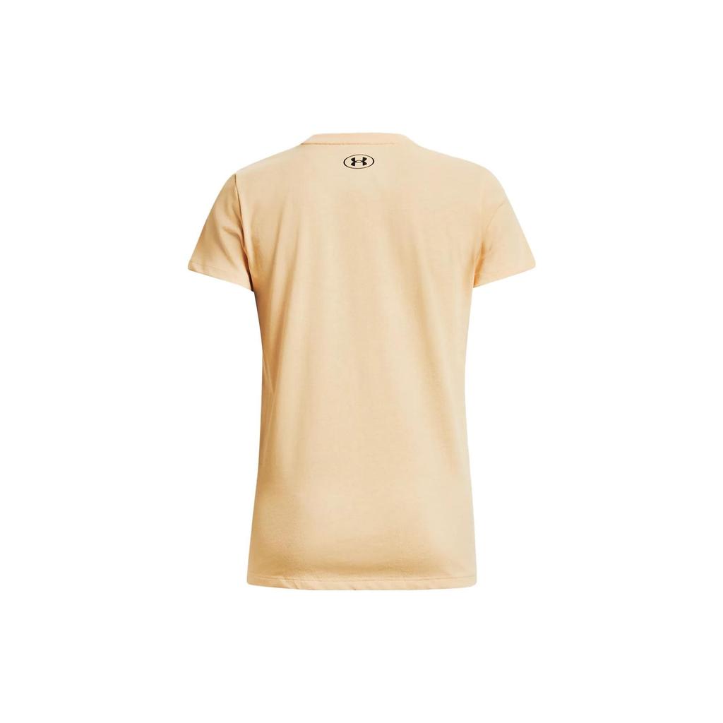Under Armour Футболка с круглым вырезом и коротким рукавом с принтом в виде животных, женские топы Fangshan-Yellow 1380764-792