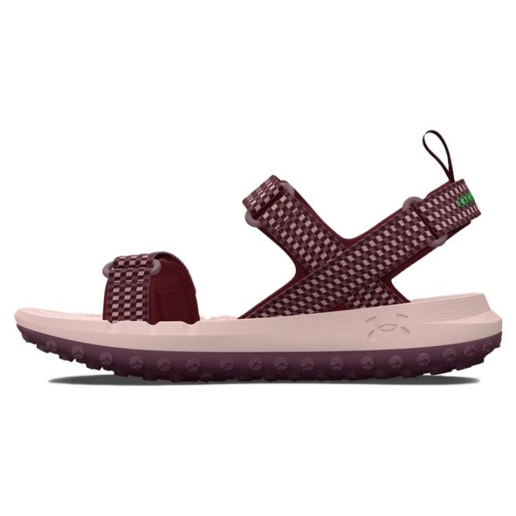 Under Armour Кроссовки унисекс Fat Tire Sandal Deep Red Misty Purple Green-Screen 3026937-600
