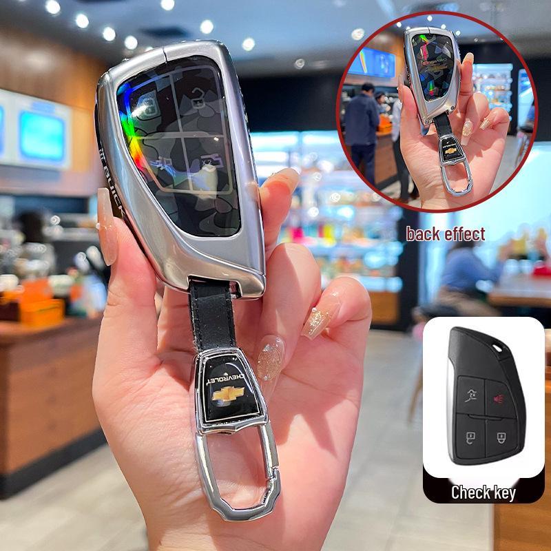 Премиальный чехол для ключа Chevrolet Equinox 2025 с металлической пряжкой - Аксессуары с полным покрытием