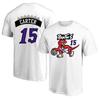 Retro Version Toronto No. 15 Vince Carter Jersey Training Jersey Crew Neck Short Sleeve T-shirt Basketball Sports Streetwear Tee