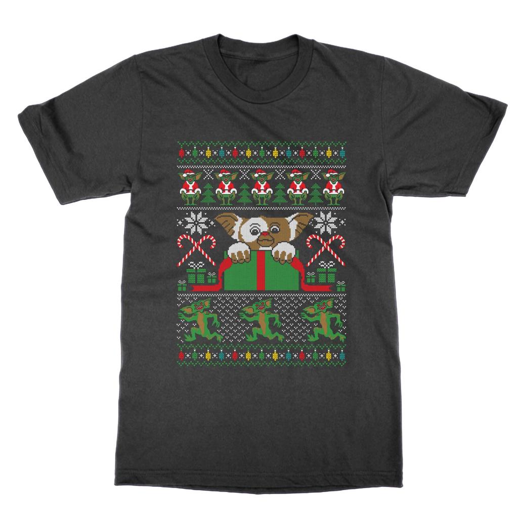 T-Shirt Gremlins Drôle De Noël Moche Tee Film Cadeau Présent