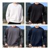 JEANSWEST Men's Solid Color Round Neck Sweatshirt