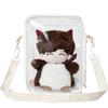 YUYAKESHI Ita Bag for Plush Fully Large Shoulder Doll Storage Easy 25cm Tall 20-25cm Toys, Transparent, Capacity, Bag, Bag, Access, Clear,