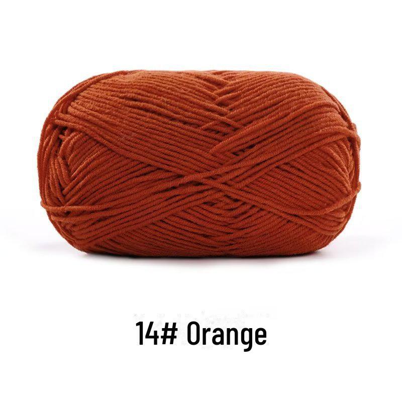 4-х ниточная пряжа из гребенного хлопка для кукол ручной работы, 40 г молочного хлопка, набор материалов для кукол своими руками