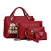 2024 Summer Women's Crocodile Pattern Handbag Set - Four-Piece with Bear Shoulder and Messenger Bags
