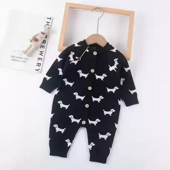2024 Autumn/Winter Infant & Toddler Sweaters & Jumpsuits: Newborn Romper, Full-Print Baby Crawling Clothes.