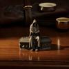 Готический Домашний Декор 3D Печатная Фигурка Читающего Скелета, Статуэтка Читателя в Капюшоне, Коллекционные Фигурки Жуткое Настольное Украшение для Офиса Книжной Полки