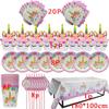 Unicorn Decoration Birthday Party Decor Kids Unicorn Disposable Tableware Set Unicornio Baby Shower Girl Birthday Party Supplies