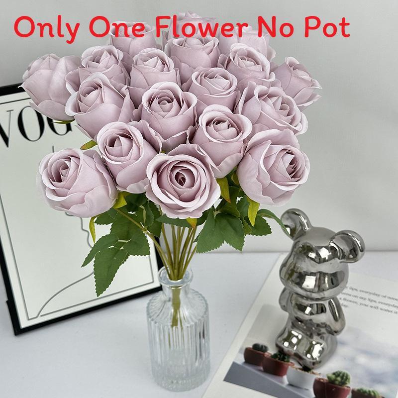 Цветок Роза Элегантный С Шелковистой Текстурой Для Свадебной Фотографии Декор Дом