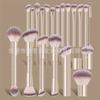 20Pcs Professional Face Makeup Brush Set Retractable Foundation Dual-Ended Powder Blush