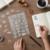 Transparent Inspirational English Sticker Sheet for Journal Decoration Motivational Quotes Scrapbooking Material