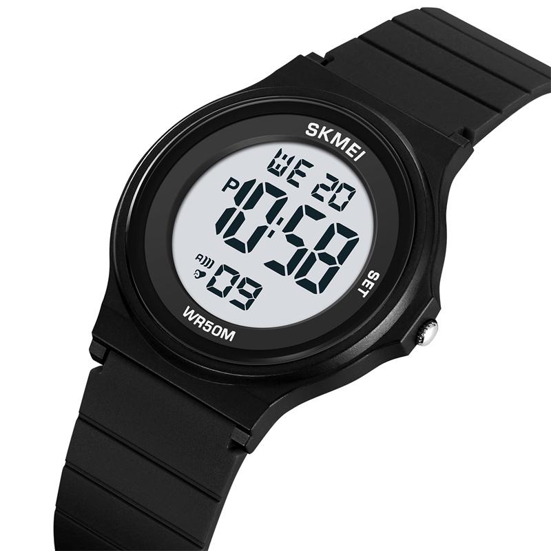 Skmei Student Digital Watches TPU Strap 50M Waterproof Swimming Sport Boys Girls Wristwatch LED Chronograph Kids Alarm Clock