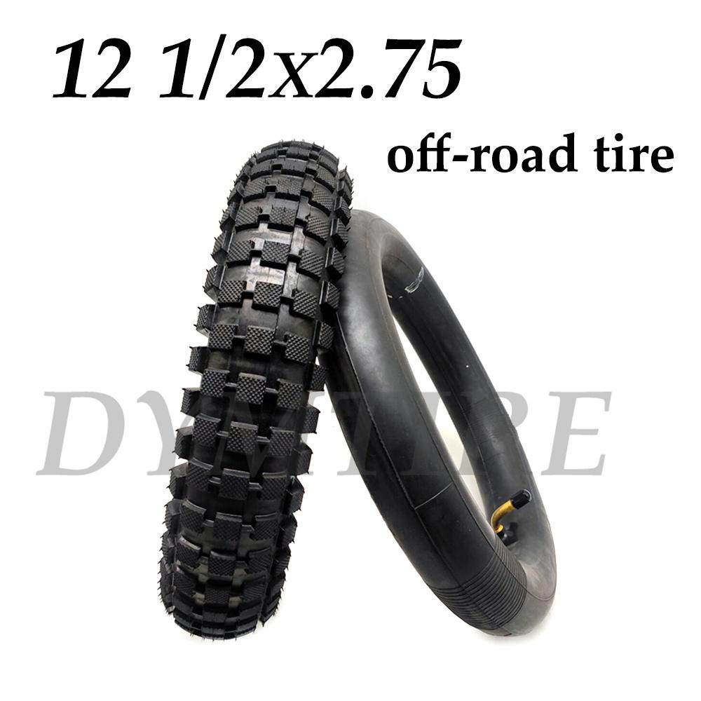 12 1/2x2. 75 Tire Off-road Inner and Outer Tyre for Mini Motorcycle 47cc/49cc Front and Rear Wheels 12 Inch Pneumatic Tires