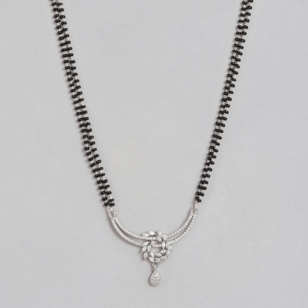 Abdesigns Короткая Алмазная Мангалсутра, Посеребренная Индийская Мангалсутра, Болливудская Актриса Мангалсутра, Американская Алмазная Мангалсутра