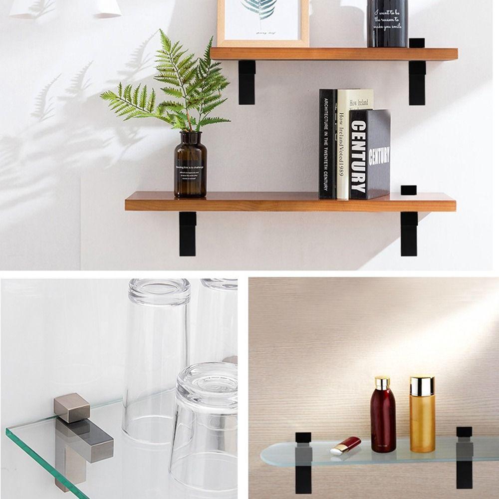 Furniture Accessories Cabinet Door clip Glass Shelf Holder Glass Door Clamp Frameless Brackets