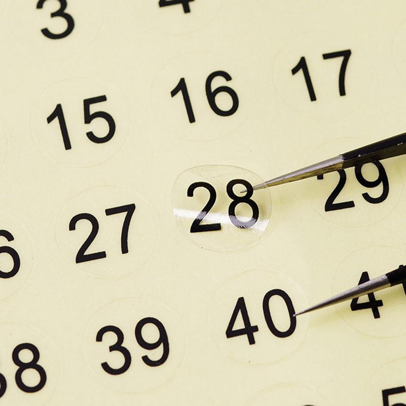 3 листа 1-100 прозрачная наклейка с номером для маркировки гель-лака по цвету, лака, нумерация, цифровая наклейка, инструмент для маникюра