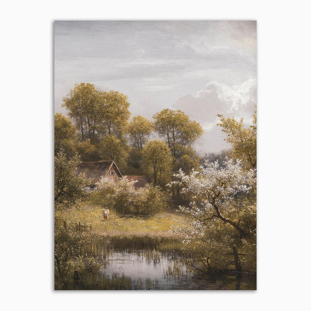 Vintage Rustic Kitchen Wall Art Poster And Prints Farmhouse Forest Neutral Botanical Retro Canvas Painting For Living Room Art