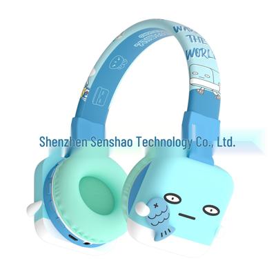 Женские беспроводные Bluetooth-наушники с мультяшным дизайном, охватывающие уши - Стереозвук, Длительное время работы от аккумулятора, 85 дБ