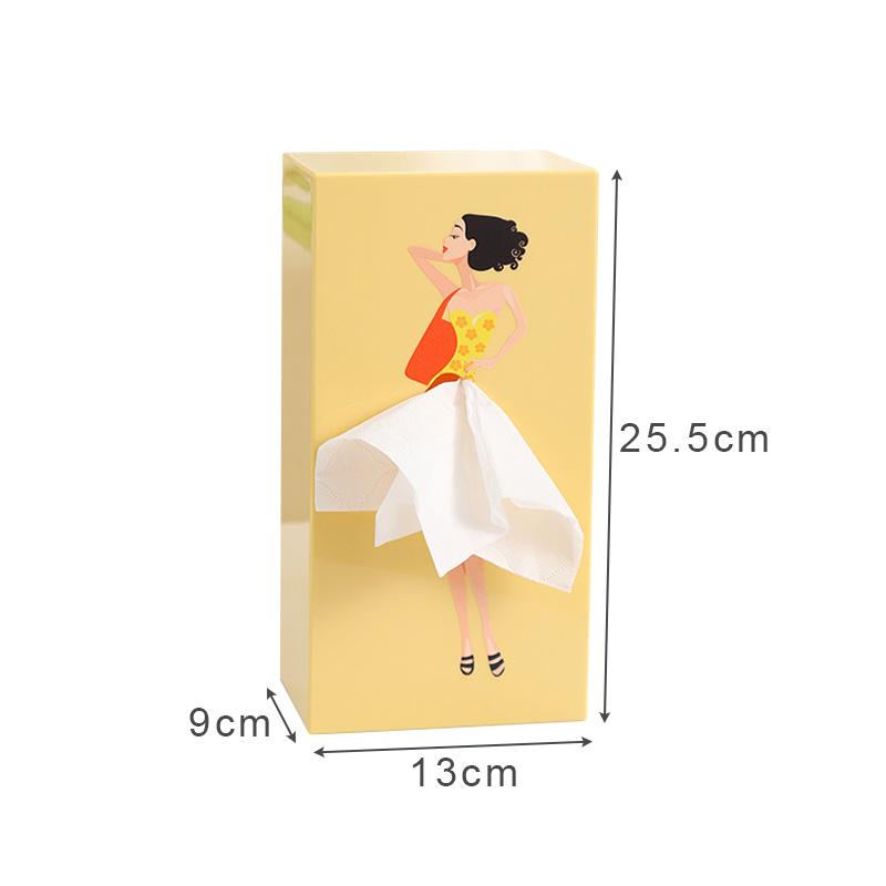 Creative Puffy Skirt Girl Tissue Box Funny Desktop Tissue Storage Box Organizer Home Coffee Shop Table Decoration Tissue Holder