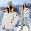 Women's Autumn and Winter Coat Hooded Fur Collar Thickened Loose Windproof Short Women's Jacket