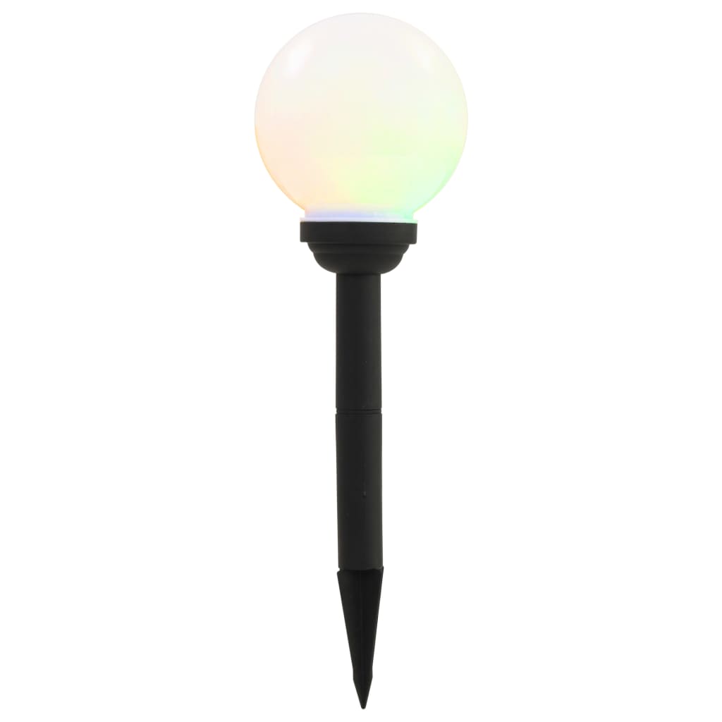 Solar Outdoor Lights 4 Pcs LED Spherical 15 cm RGB
