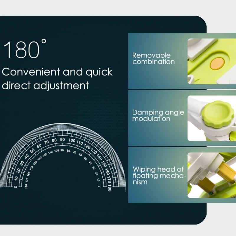 Upgraded Telescopic High-rise Window Cleaning Glass Cleaner Brush for Washing Window Dust Brush Household Cleaning Tools ARI