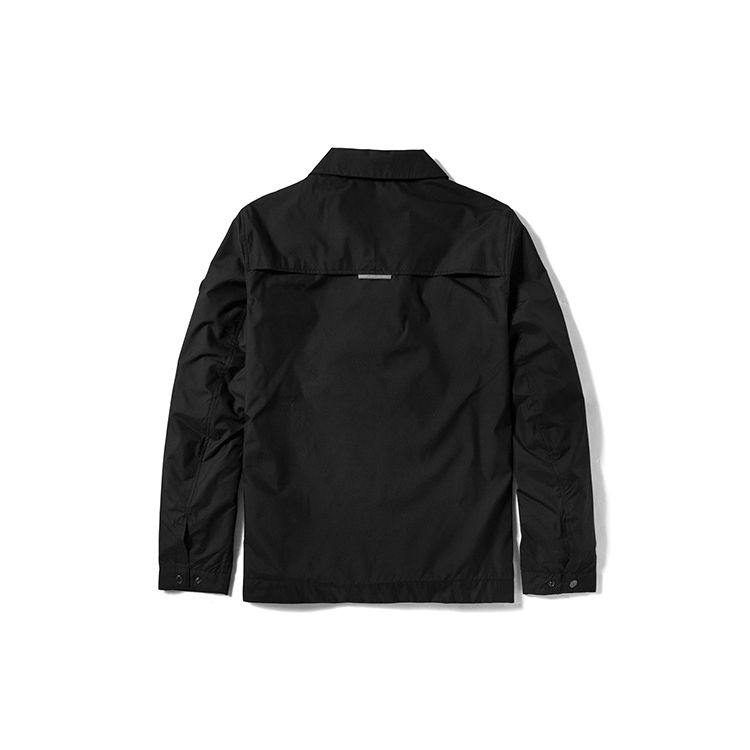 Timberland Спортивная куртка-ветровка с вышитым логотипом для мужчин, черная, A24JV-001
