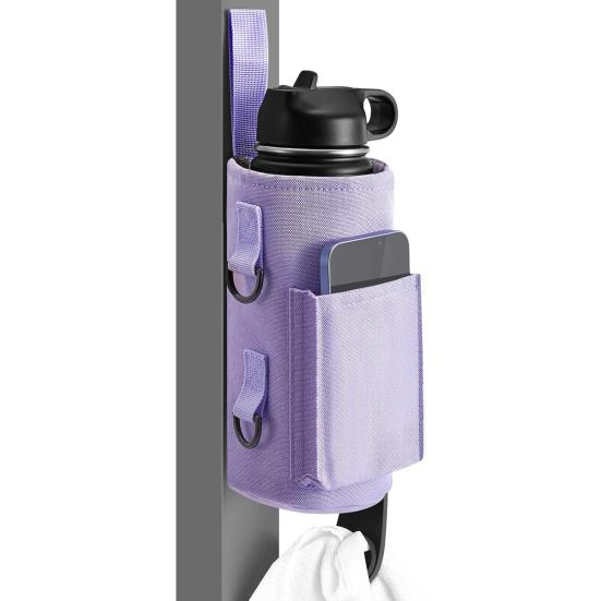 Магнитная сумка для воды для спортзала с карманами для телефона, плечевым ремнем, для фитнеса