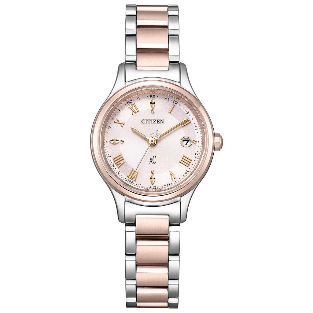 Watch Cross Sea Keiko Kitagawa Advertising Model Sakura Pink Waterproof Radio Controlled Watch Super Titanium Pink [Citizen] Eco-Drive ES9496-64W