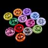 50 шт. пластиковые пуговицы из смешанного цветка из смолы