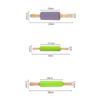 Multicolor Silicone Rolling Pin Wooden Handle Flour Roller New Pastry Dough Roller  Baking Tool