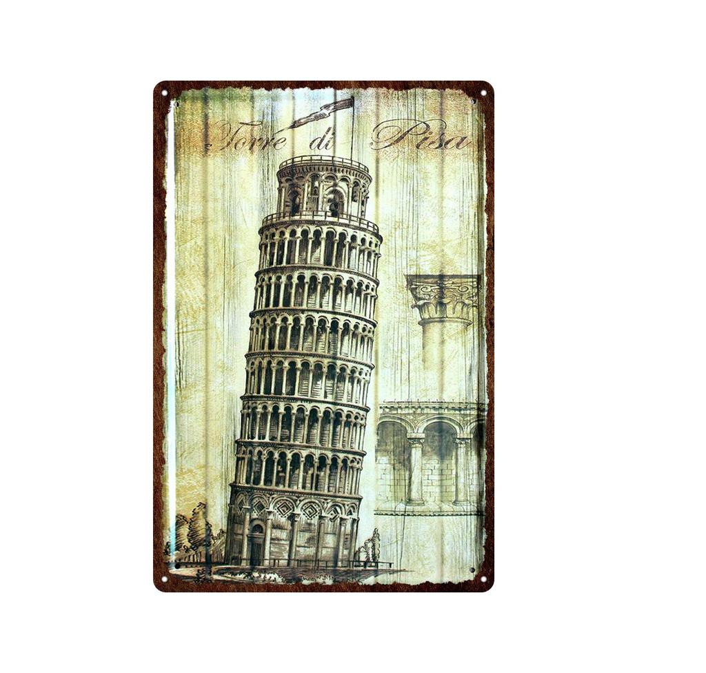 Гавайи Вайкики Приморский Пейзаж Металлическая Оловянная Вывеска Известный Туристический Город Ретро Серфинг/Декоративная Налет Для Автомобиля Железная Живопись 20*30 см