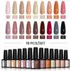 PHOENIXY, 18 цветов, набор гель-лаков для ногтей, набор геля для замачивания с чистым цветом для дизайна ногтей, стартовый набор для начинающих, сделай сам, дома