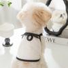 Simple and Breathable Spring and Summer Thin Small Dog Teddy Bichon Puppy Kitten Two-legged Dog Vest Pet Clothes