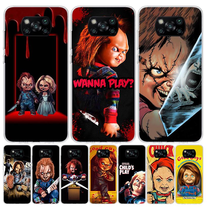Chucky Child's Play Case Phone Cover for Xiaomi Redmi Note 10 9 9S 8 8T 7 5 Pro Mi 12T 11T 10T 9T 12 11 Lite A3 A2 Trend Fundas