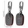 2/3 Button Fob Shell Holder Leather Car Key Cover Case for Renault Kwid Traffic Symbol for Dacia Sandero Logan Duster 2016-2018