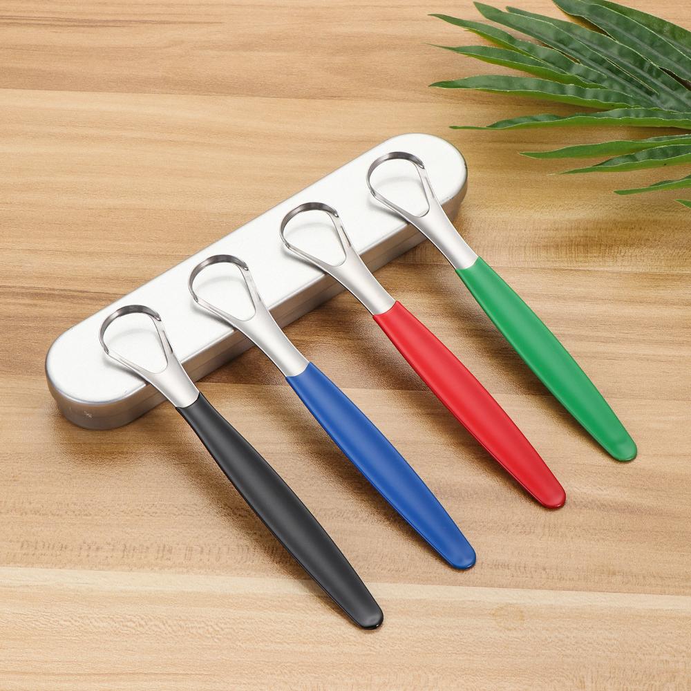 Здоровье взрослых Освежитель дыхания Очиститель языка Нержавеющая сталь Уход за полостью рта Скребок для языка