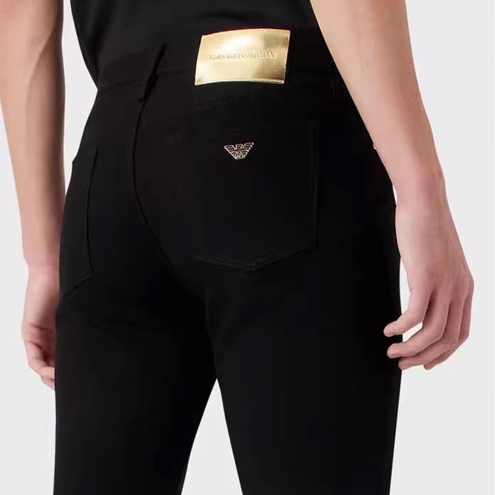 EMPORIO ARMANI Year Of The Rabbit Limited Edition SS23 Jeans Men's Black 3R1J75-1DQAZ-0005