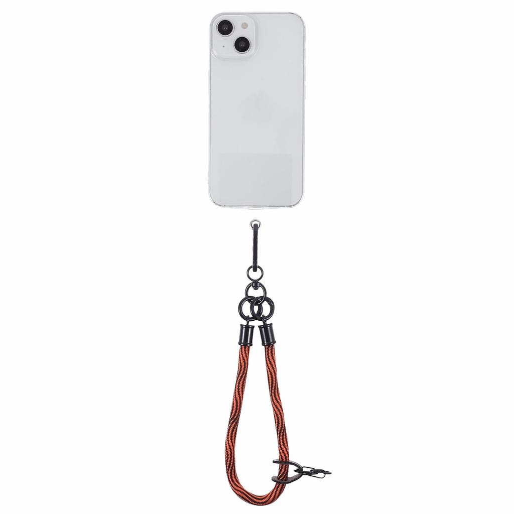 8mm 30cm S-Texture Hand Wrist Strap Short Lanyard Strap with Patch for Mobile Phone Keys Camera