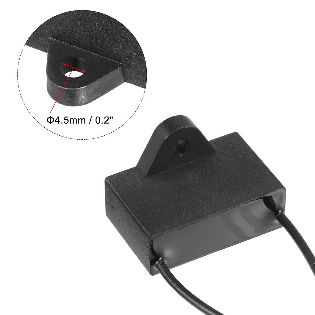uxcell CBB61 2.5uF 250V AC 2-Wire Metallized Polypropylene Film Capacitor 37x24x13mm for Fan Pump Motor Generator